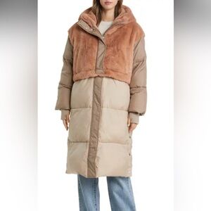 UGG Convertible Keeley Puffer Jacket Coat L NWT